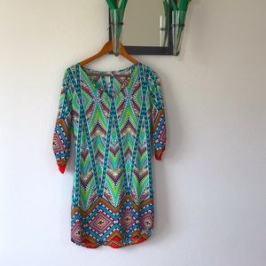 Pink owl summer dress